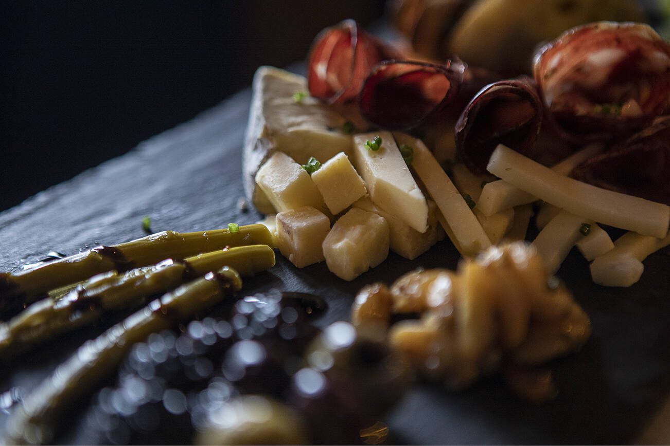 A charcuterie board at the Muse Whiskey and Coffee in Everett, Washington on Monday, July 24, 2023. (Annie Barker / The Herald)