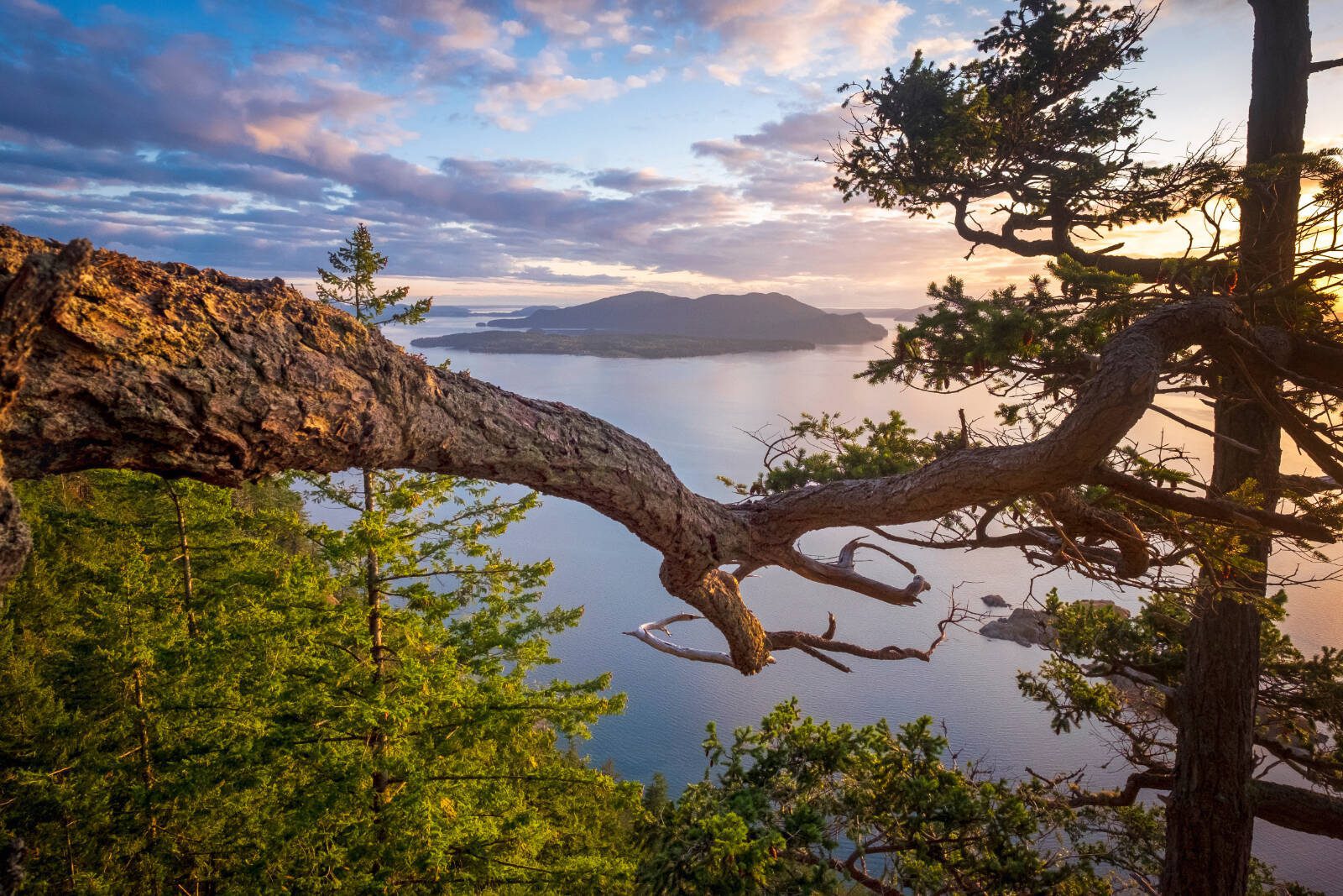 The San Juan Islands in Washington offer dramatic landscapes from mountaintop to sea.