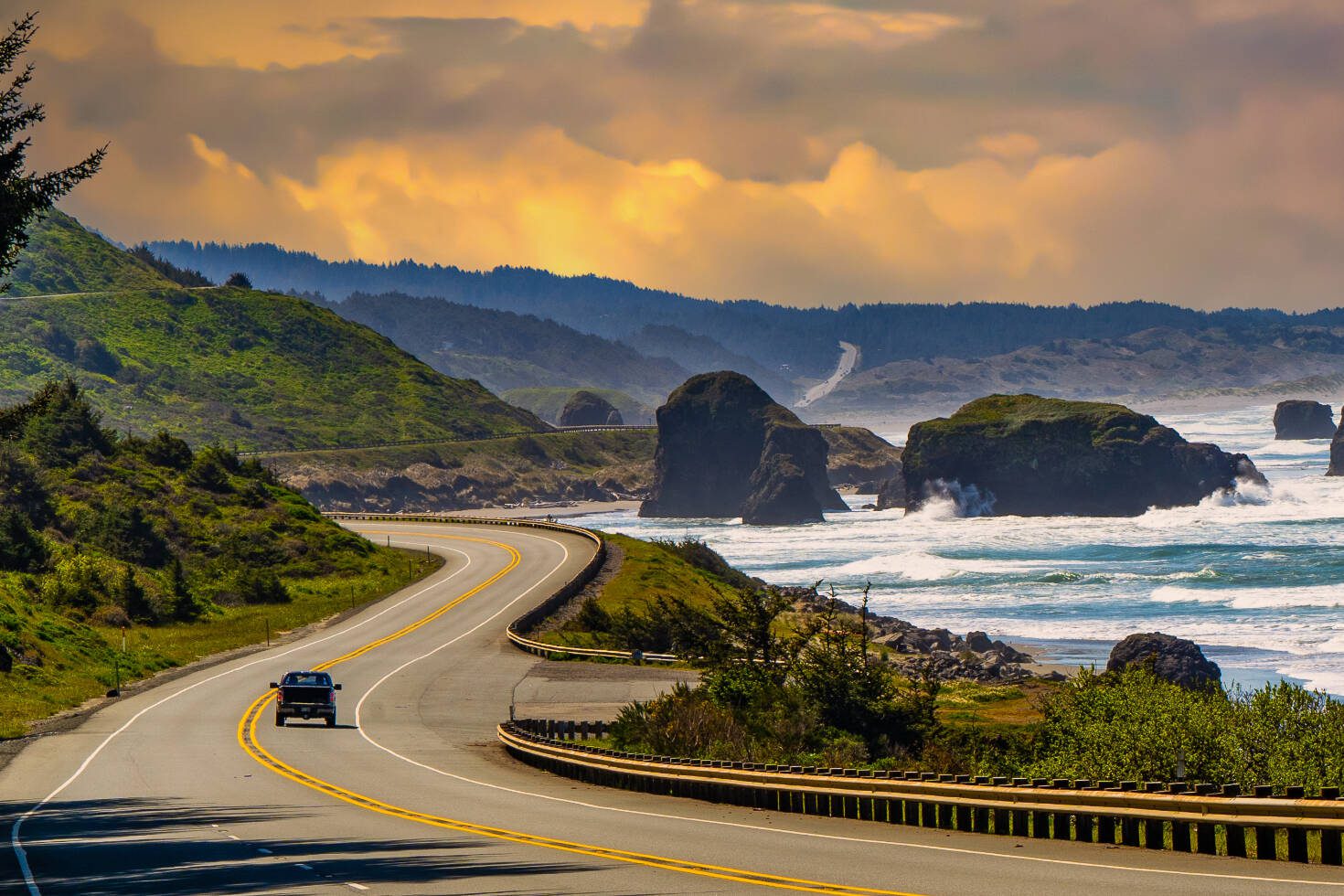 A roadtrip, like a drive of US Highway 101 along the Oregon coast, can offer affordable opportunities for a getaway.