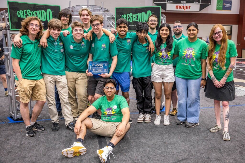 Henry M. Jackson High School’s robotic team, Jack in the Bot, at the 2024 Indiana Robotics Invitational. (Henry M. Jackson High School)
