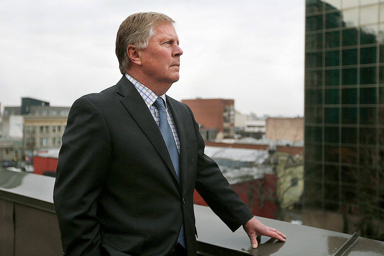 Andy Bronson/ The Herald 

Everett mayor Ray Stephenson looks over the city on Tuesday, Jan. 5, 2015 in Everett, Wa. Stephanson sees  Utah’s “housing first” model – dealing with homelessness first before tackling related issues – is one Everett and Snohomish County should adopt.

Local:issuesStephanson

Shot on: 1/5/16