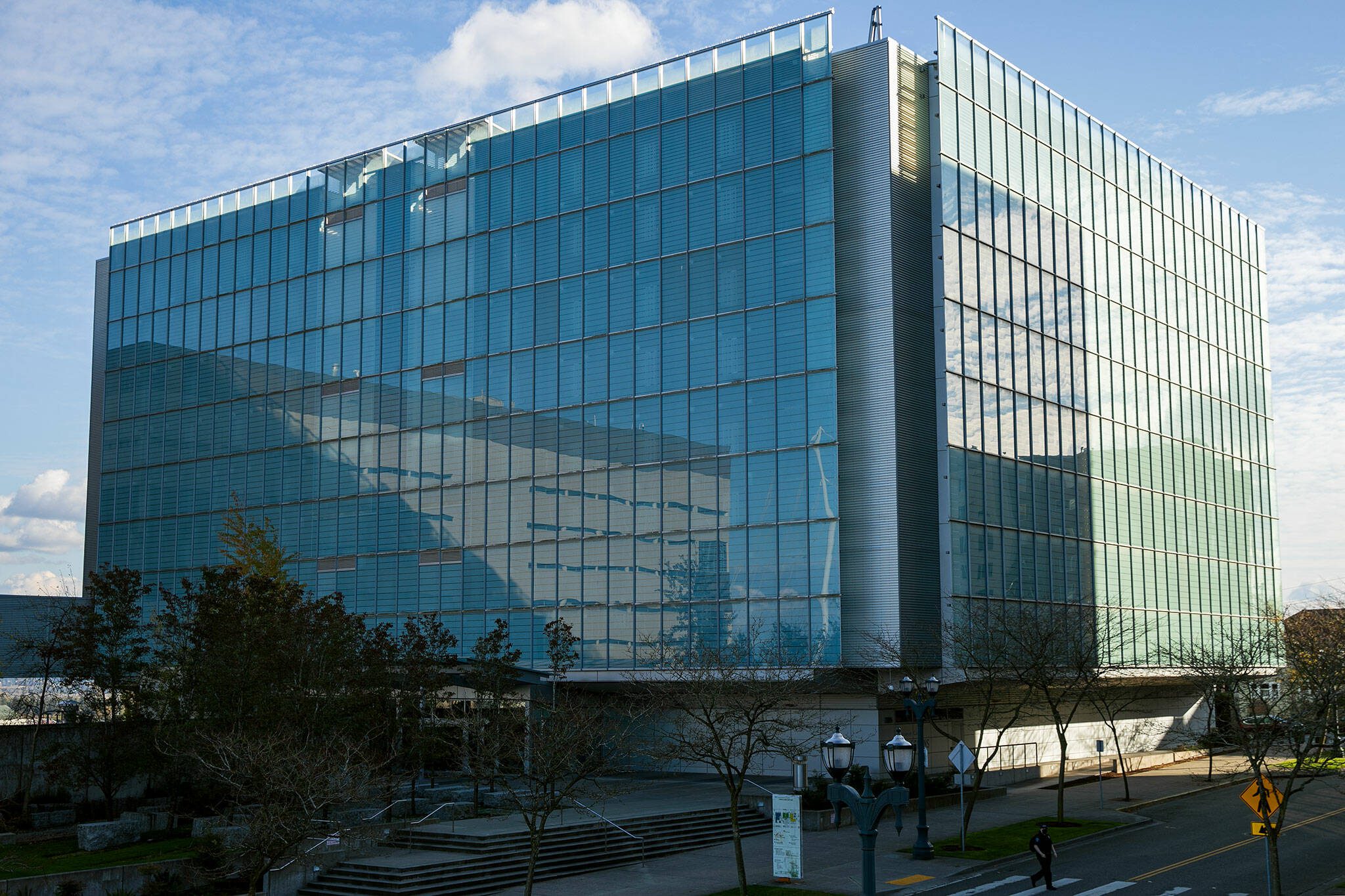 The Snohomish County Jail in Everett. One bill filed in the state Senate hopes to create a Jail Oversight Board. (Ryan Berry / Herald file)